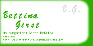 bettina girst business card
